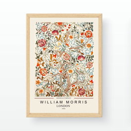 Wallity Pintura Decorativa Enmarcada William Morris Cotton Prints 35 x 45 cm